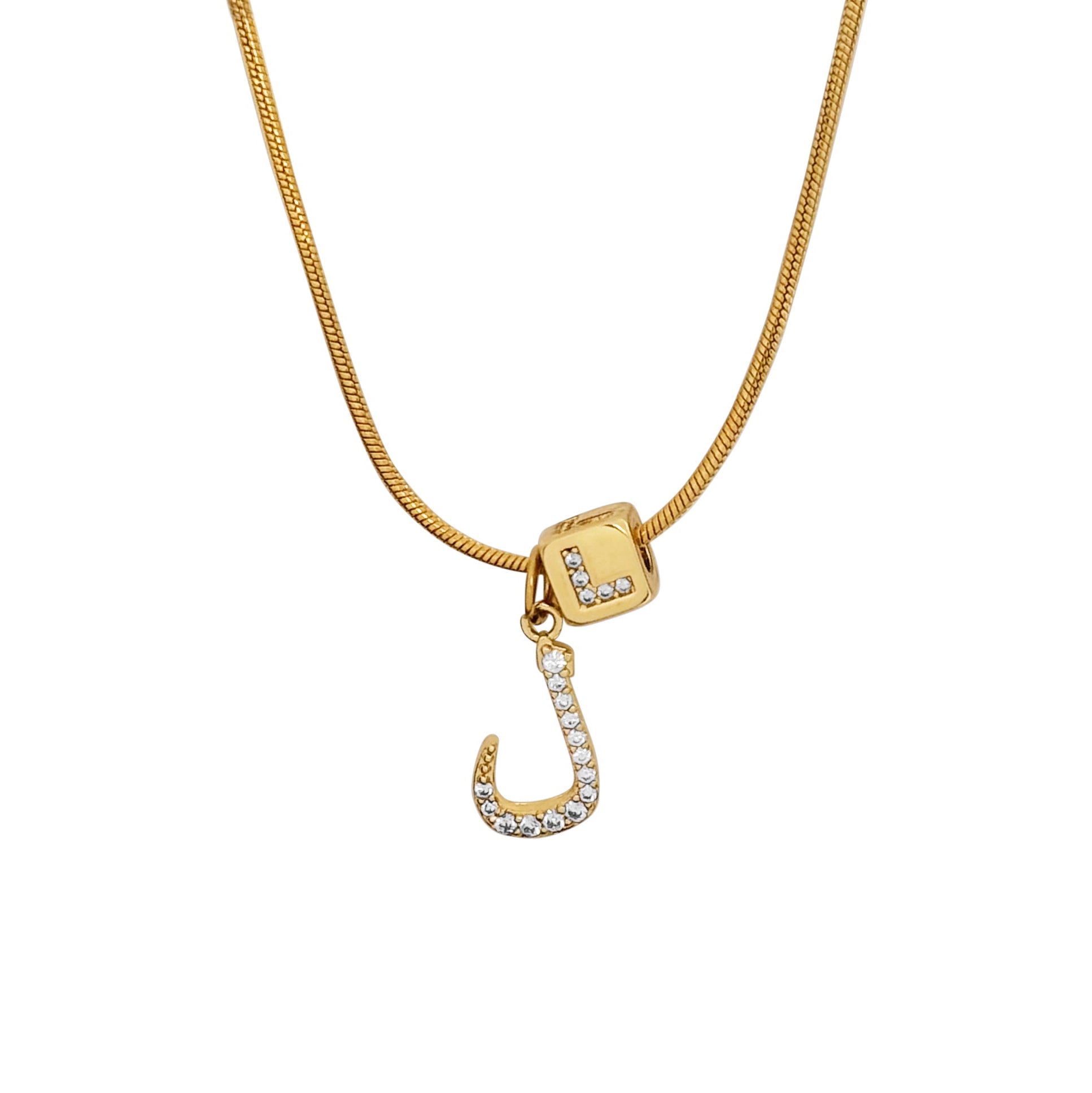 Arabic Initial Necklace 'L'