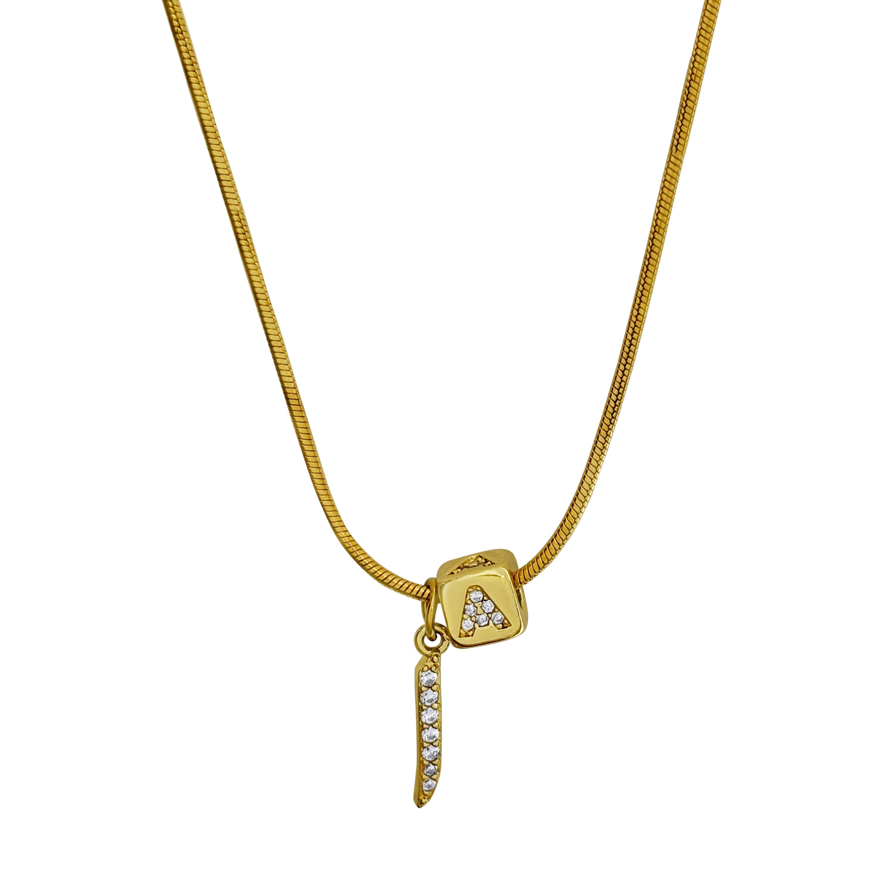Arabic Initial Necklace 'A'